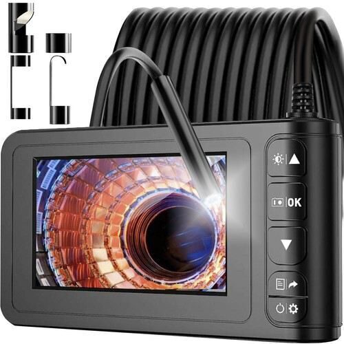 Endoskops ar monitoru 4.3 collas, FullHD, ar ierakstu (5m vads kamerai, 4 dažādi uzgaļi īpaši grūti pieejamām vietām)